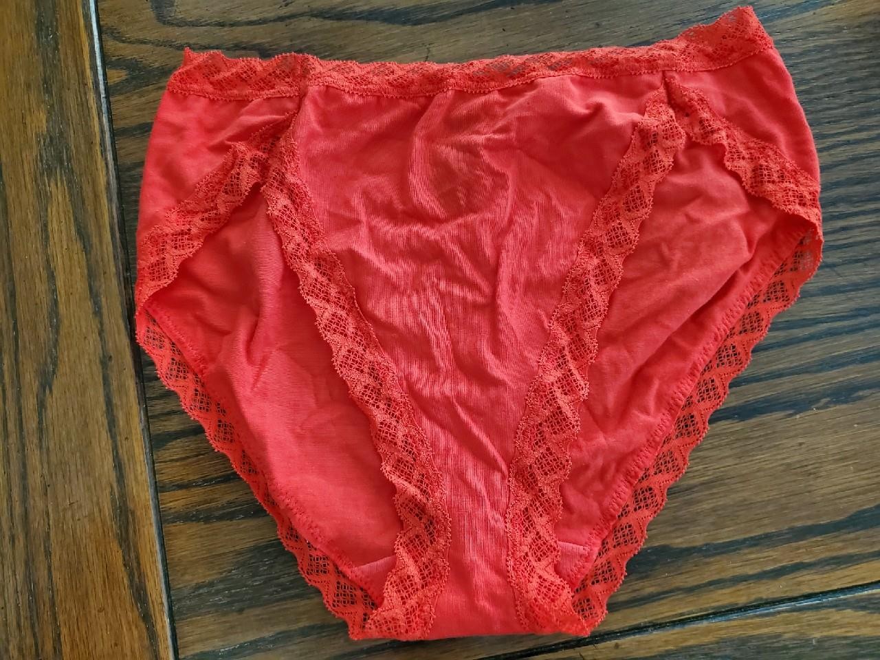NWT NATORI HI-CUT COTTON LYCRA PANTIES 152058 laq red RD055 S