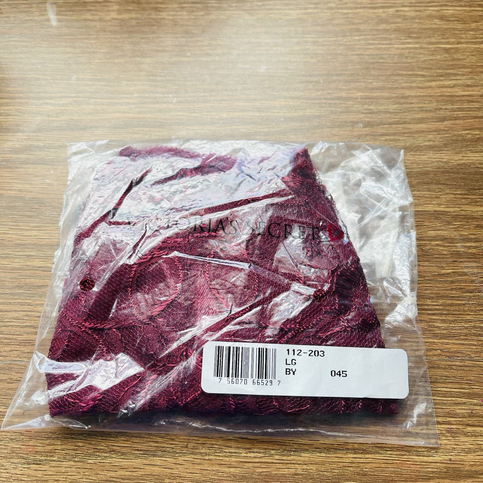 Vintage Victoria Secret Bikini Lace Luxuries Berry Large 1999 Sealed Panty