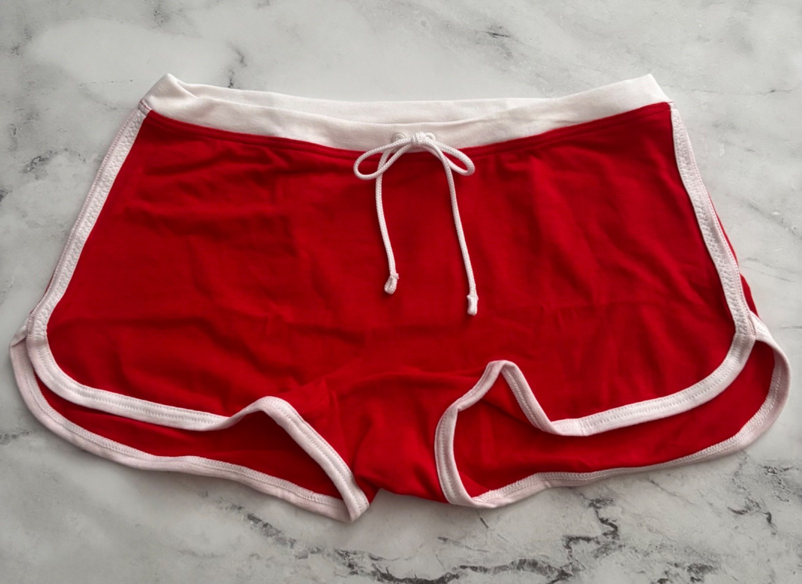PINK Victoria’s Secret Dorm Boyshort Boy Short Panty Nwt Red & White M
