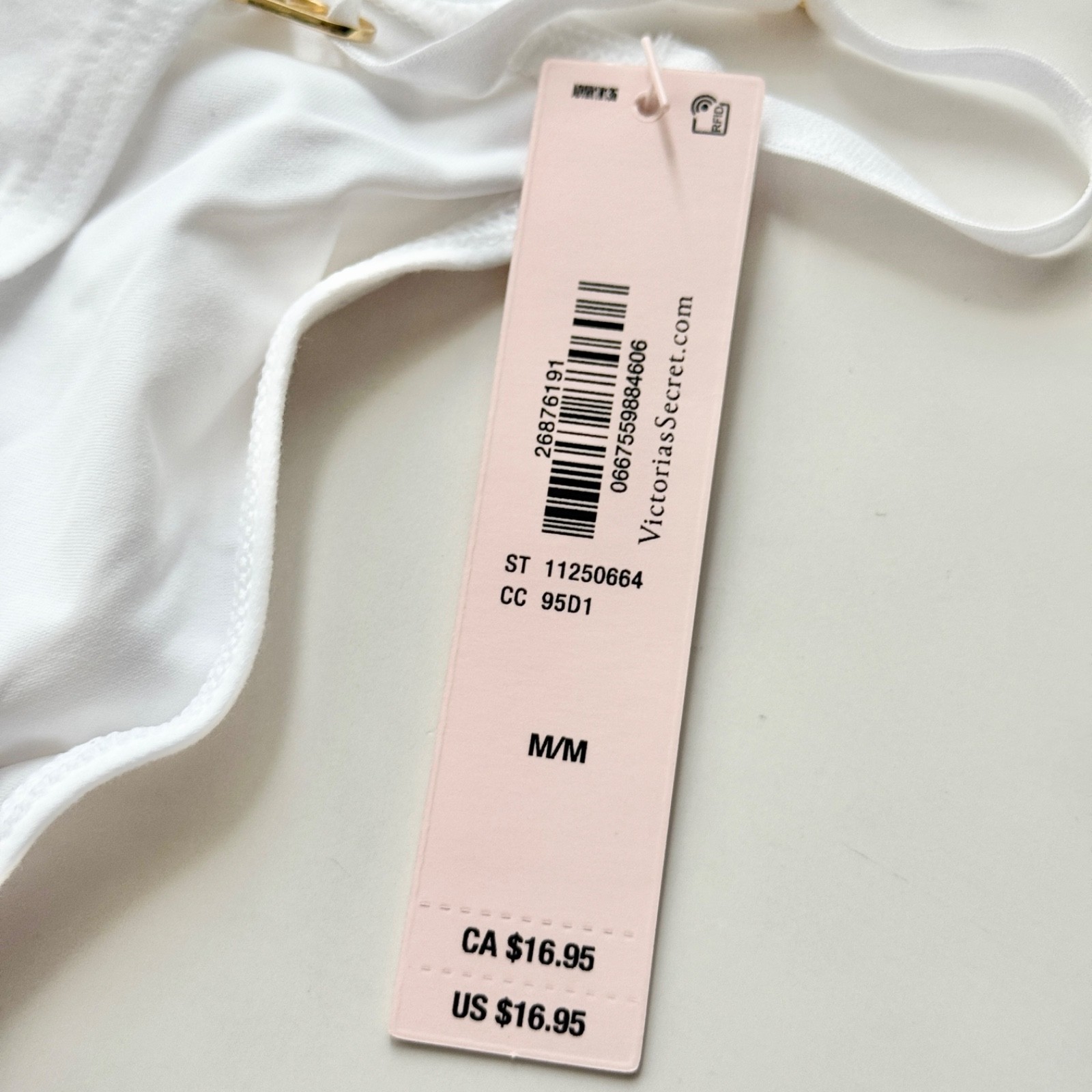Victoria’s Secret Love Cloud Smooth Adjustable String Bikini Panty VS White