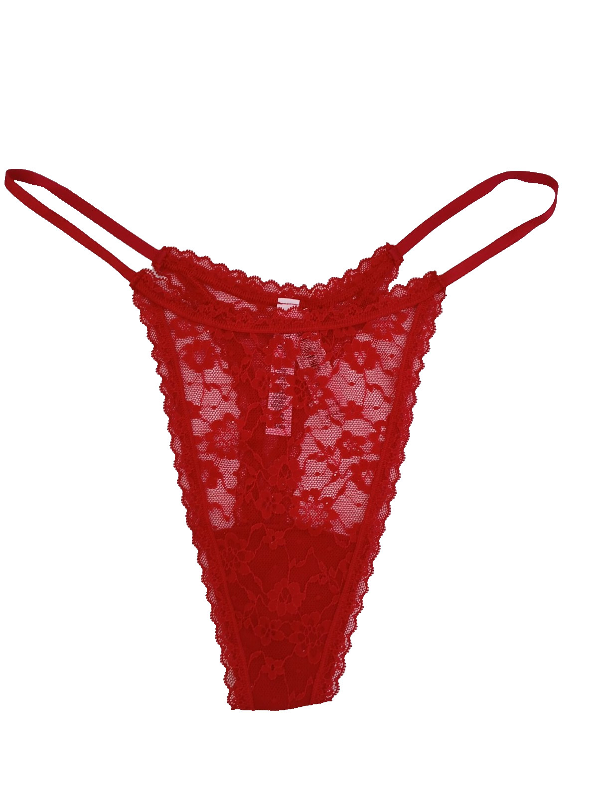 Victoria’s Secret Sequin Posey Lace String Thong Panty Lipstick Women’s Size XL