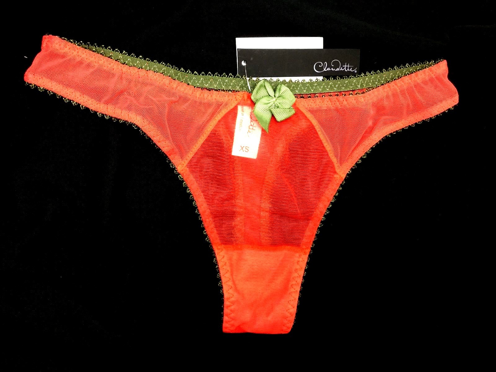 Claudette Dessous Thong Bikini Panty Briefs Sexy Lingerie Panties Papaya Khaki