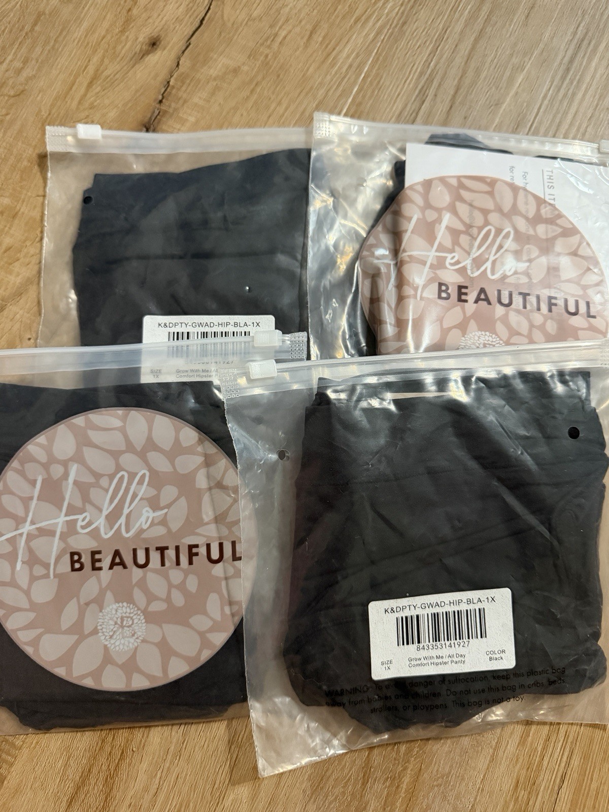 Kindred Bravely Grow With Me Maternity & Postpartum Hipster Underwear 1X X4 New