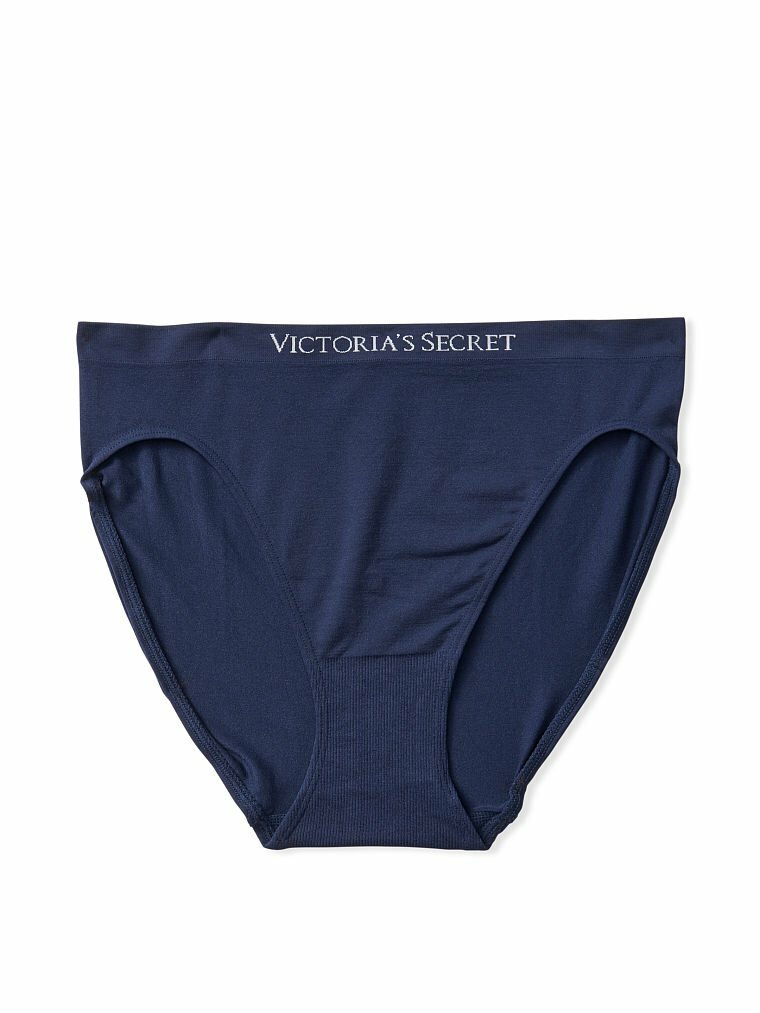 XXL Navy SEAMLESS NO SHOW FULL COVER Victorias Secret High Leg Waist Brief Panty