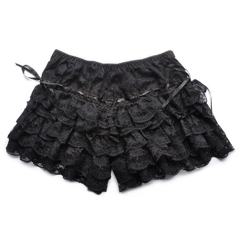 Lace Underwear Bloomer Ruffle Skirt Layered Shorts Panties Brief Petticoat Sweet