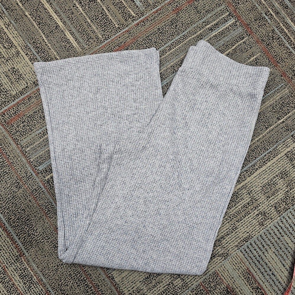 Express Glitter Waffle Set Of Long Sleeve/Pants Size M