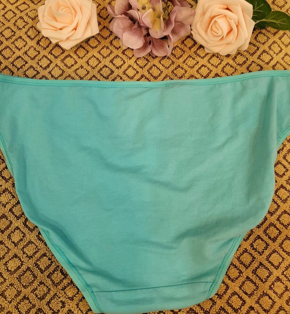 CALVIN KLEIN Signature Logo Cotton L Form XL Aqua Blue Bikini QD3644 nwt $15.00