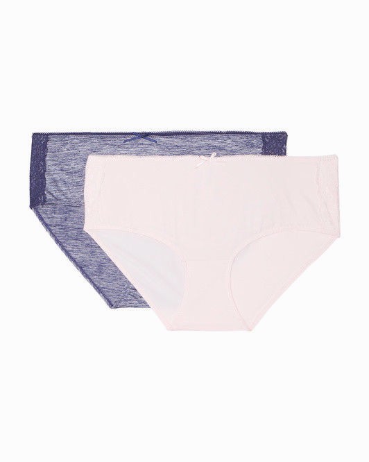 JESSICA SIMPSON Panties Briefs 1X 2 4 6 8 Pack Blue Pink Full Figure Hipster LOT