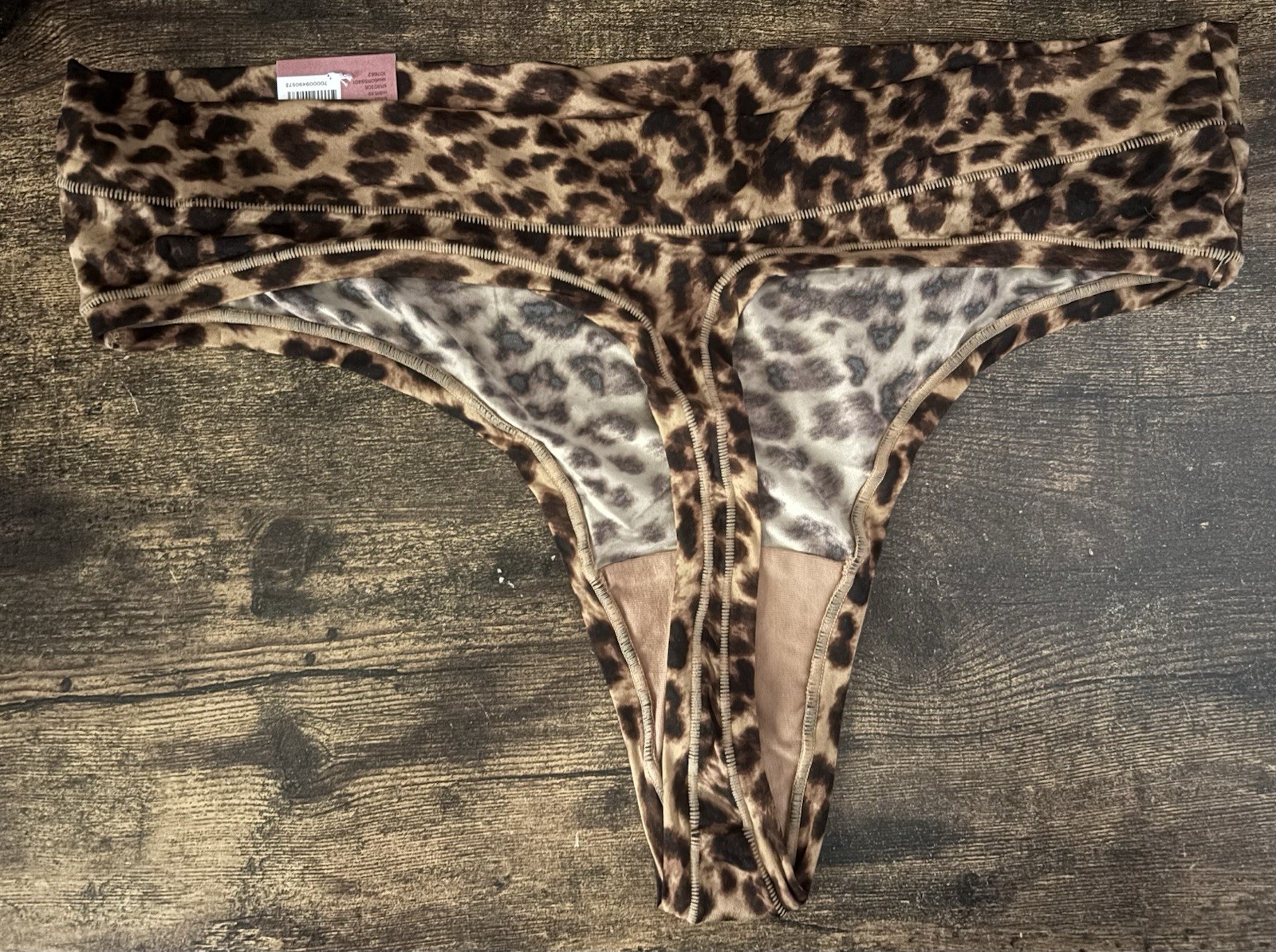 Plus Size 18/20 Lane Bryant Cacique Comfort Bliss Thong Leopard Mauve Cheetah