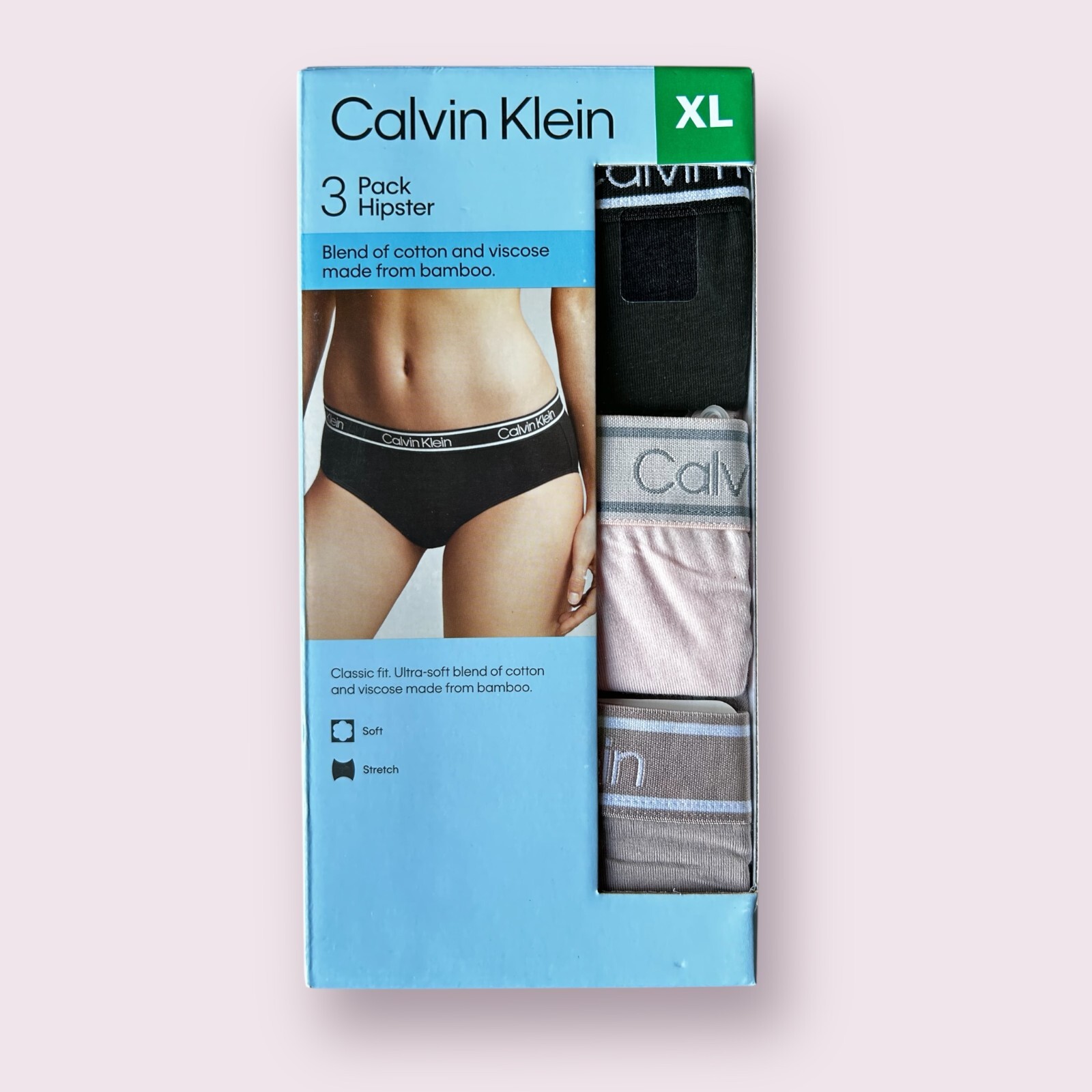Calvin Klein Women’s Underwear 3-pack Hipster size XL