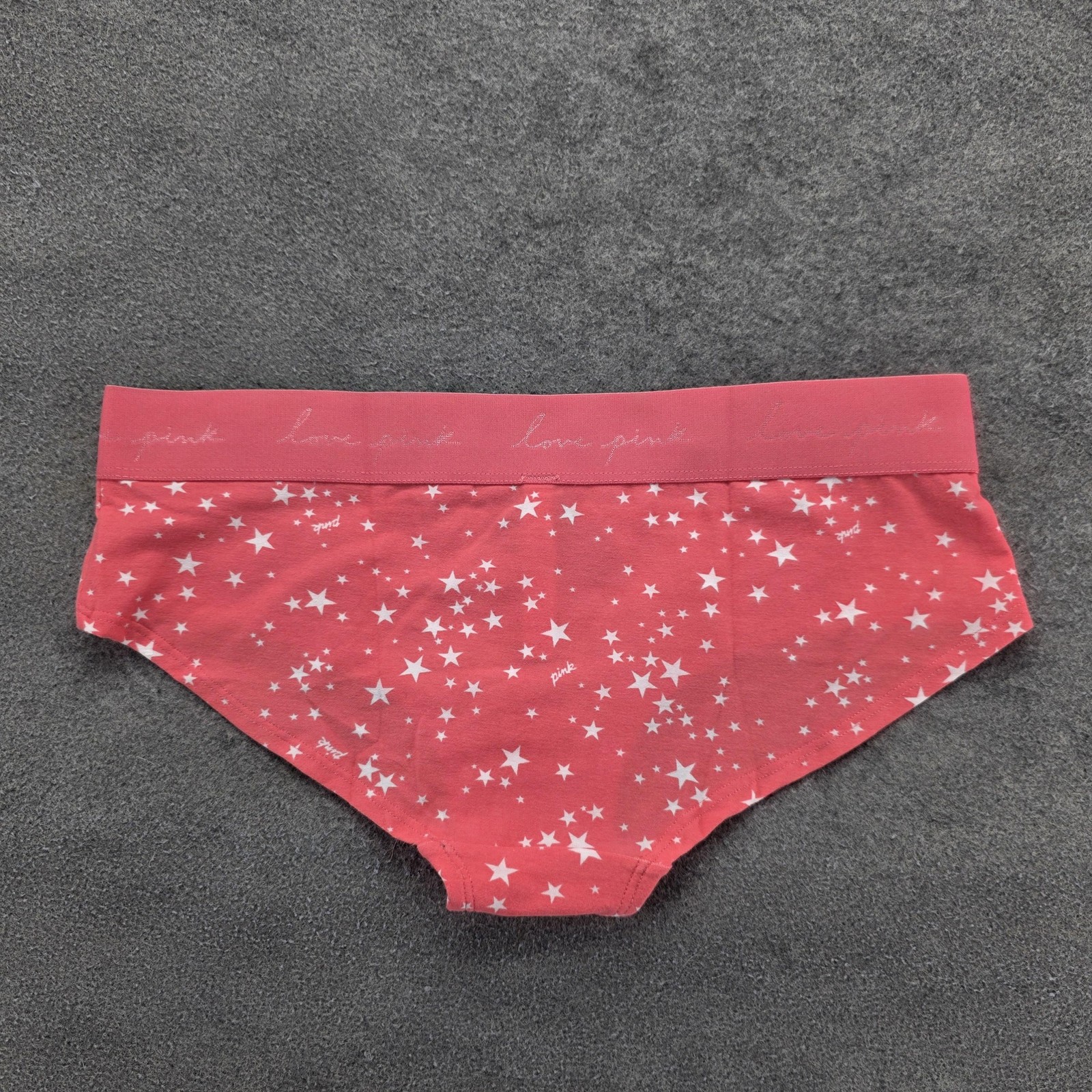 PINK Victoria’s Secret Panties Womens M Pink Hipster Stretch Cotton Blend Jersey