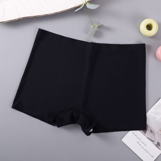3 Packs Womens Seamless Boy Shorts Ice Silky Boxer Shorts Panties Underwear