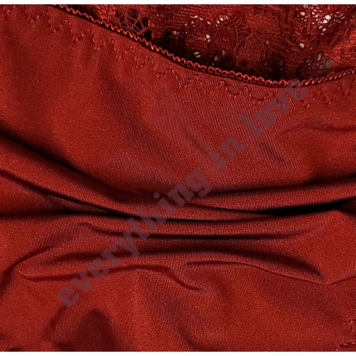 Women Front Overlap Lace Stretch Satin Back Sexy Cute Bikini panties Underwears