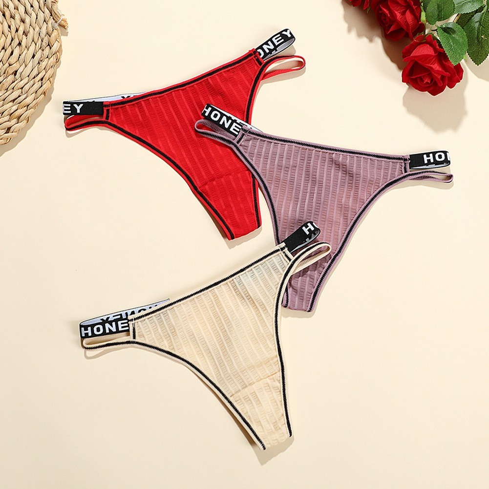 Womens Breathable Low Waist TBack Underwear in Multiple Colors Available