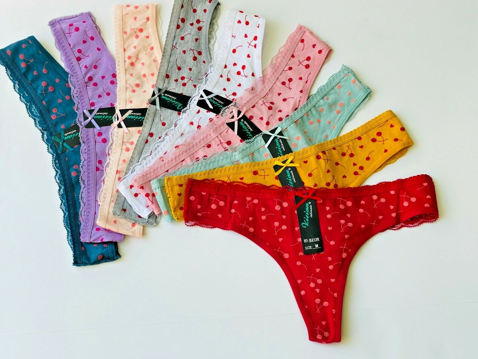 6 or 12 THONGS TANGAS LACE SEXY Panties Undies 95% COTTON ACTIVE WEAR 2136 S-XL