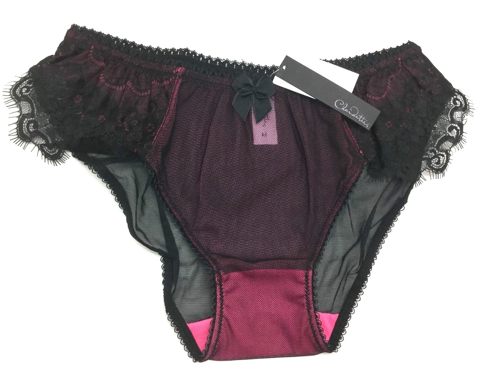 Claudette En Dentelle Intense Neon Pink Bikini Panties Briefs Panty Hot Lingerie