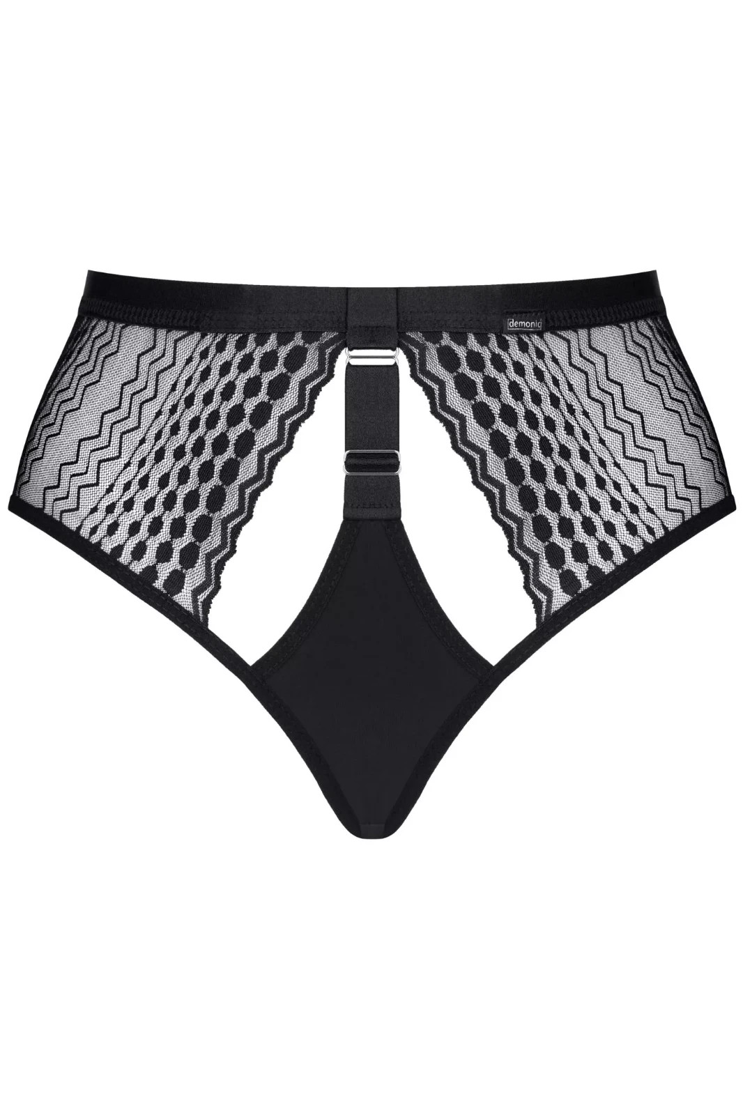 Womens Lace Panel Thong – Strappy Back, Adjustable Fit