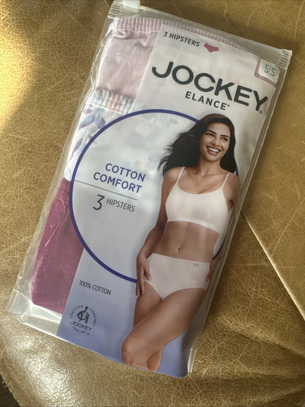 NIP JOCKEY 3 Pack Elance Hipster Comfort Cotton 1488 574 Womens SMALL size 5 NEW