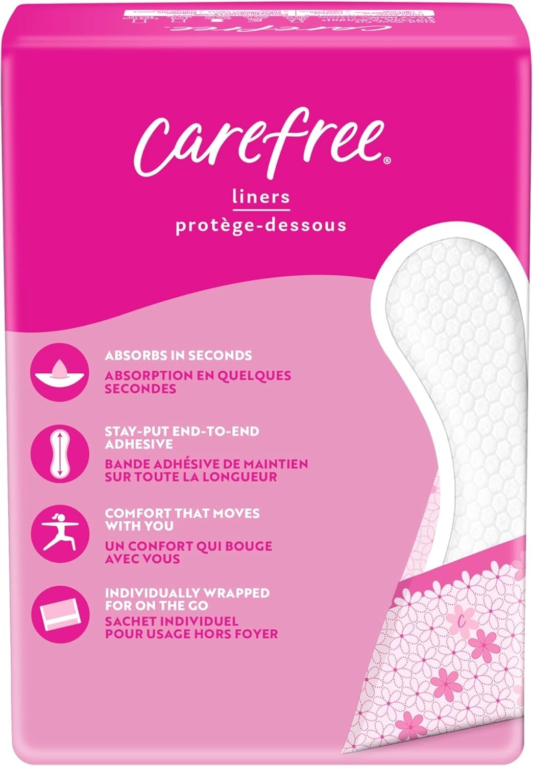 Panty Liners for Women Regular Unscented 54ct All Day Freshness