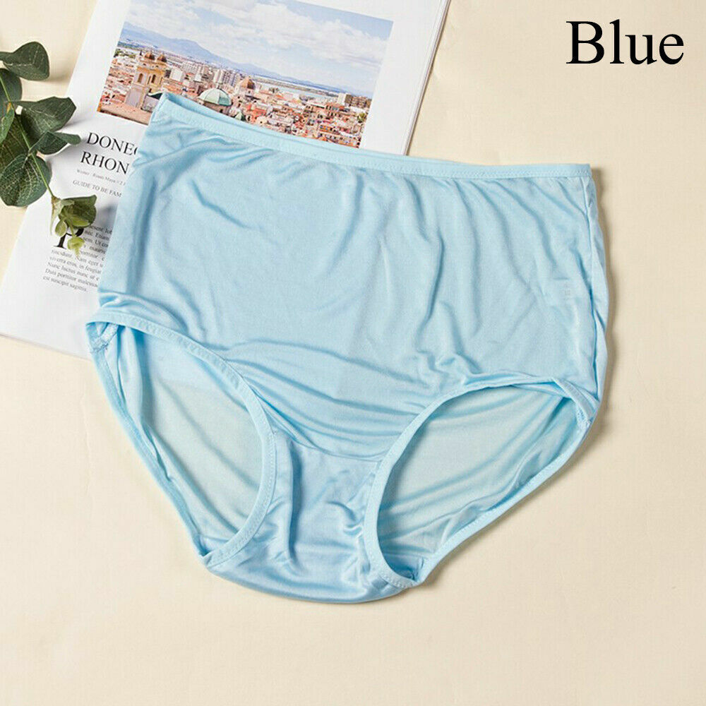 1 piece Womens Genuine Silk Underwear Briefs Stretch Shorts Knickers High Waist