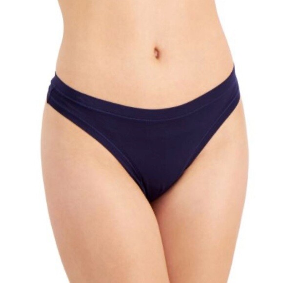 NWT ALFANI Ultra Soft Mix-and-Match Thong Underwear 3 pair Venus Blue