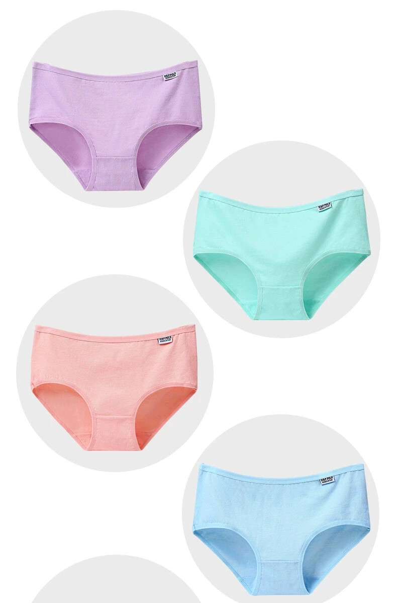 Ladies Cotton Panties Women Briefs Knickers Teens Comfy Underwear Pack of 3/6