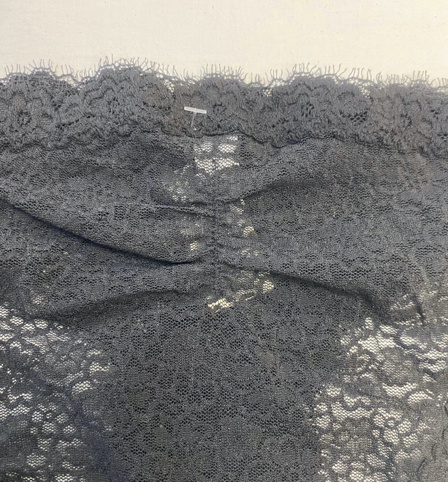 Aerie Eyelash Lace Bikini Underwear — TRUE BLACK S
