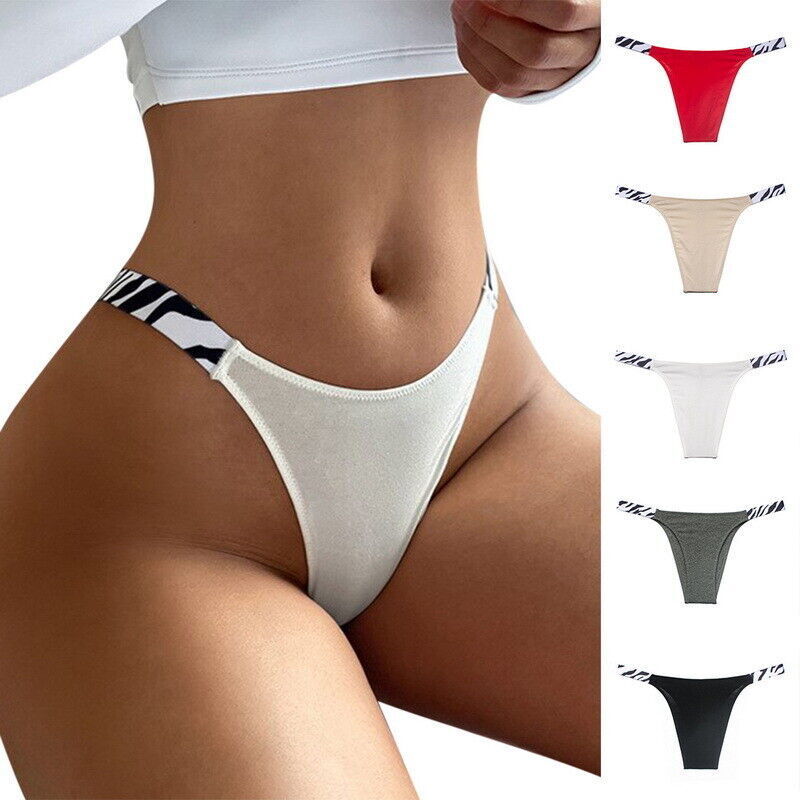 Ms Seamless Panties Lingerie Satin Underwear High Fork Briefs