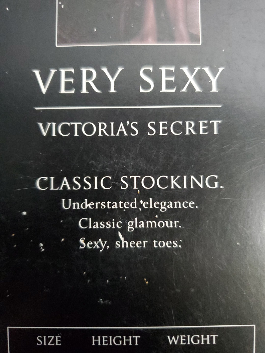 Victoria’s Secret Very Sexy Classic Stocking 15 Denier Black – Thigh High Size B