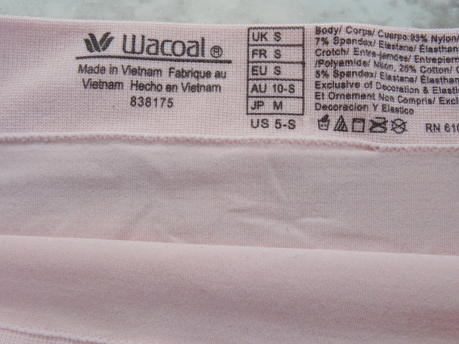 Wacoal 838175# B-Smooth Full Brief 3-Pack Panties US Size S