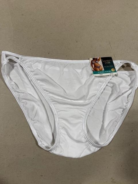 4 prs VANITY FAIR String Bikini Panty ILLUMINATION 18108 18810 WHITE 9 ~ 10 ~ 11
