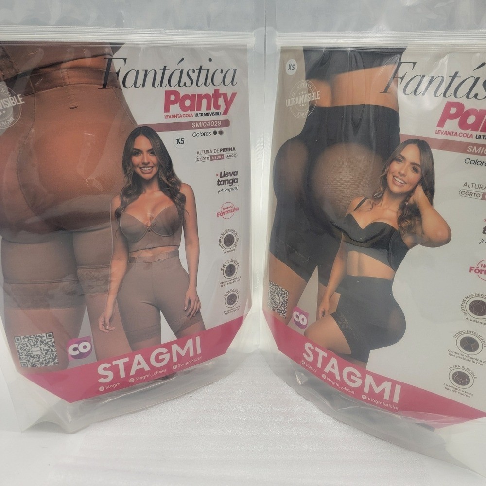 2Pack Panty Faja FANTÁSTICA Media pierna realce natural y ajuste perfecto Stagmi