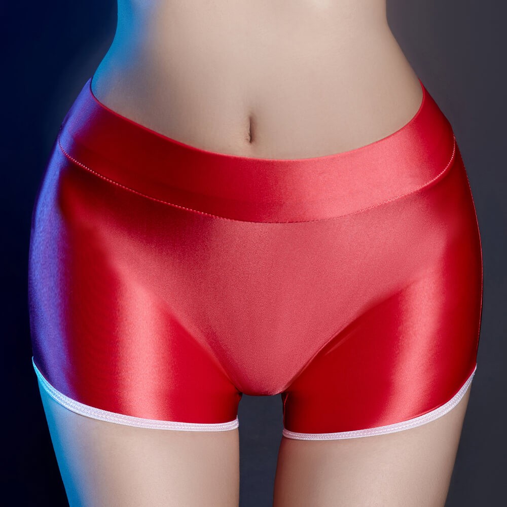 3 Pack Sexy Womens Shiny Satin Boyshorts Underwear Panties Undies Shortie Briefs