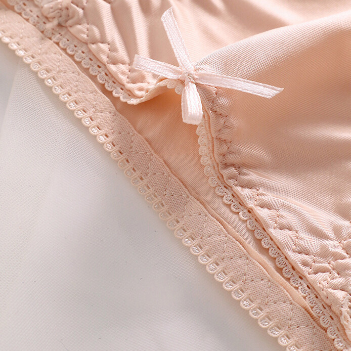 5PCS/LOT Sexy Womens Silky Satin Panties Brief Ladies Lace Underwear Lingeries