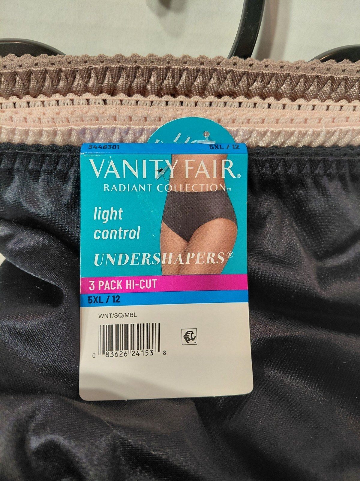 New Vanity Fair Radiant Undershapers PLUS Light Control Hi-Cut 3 Pk Women 5xl