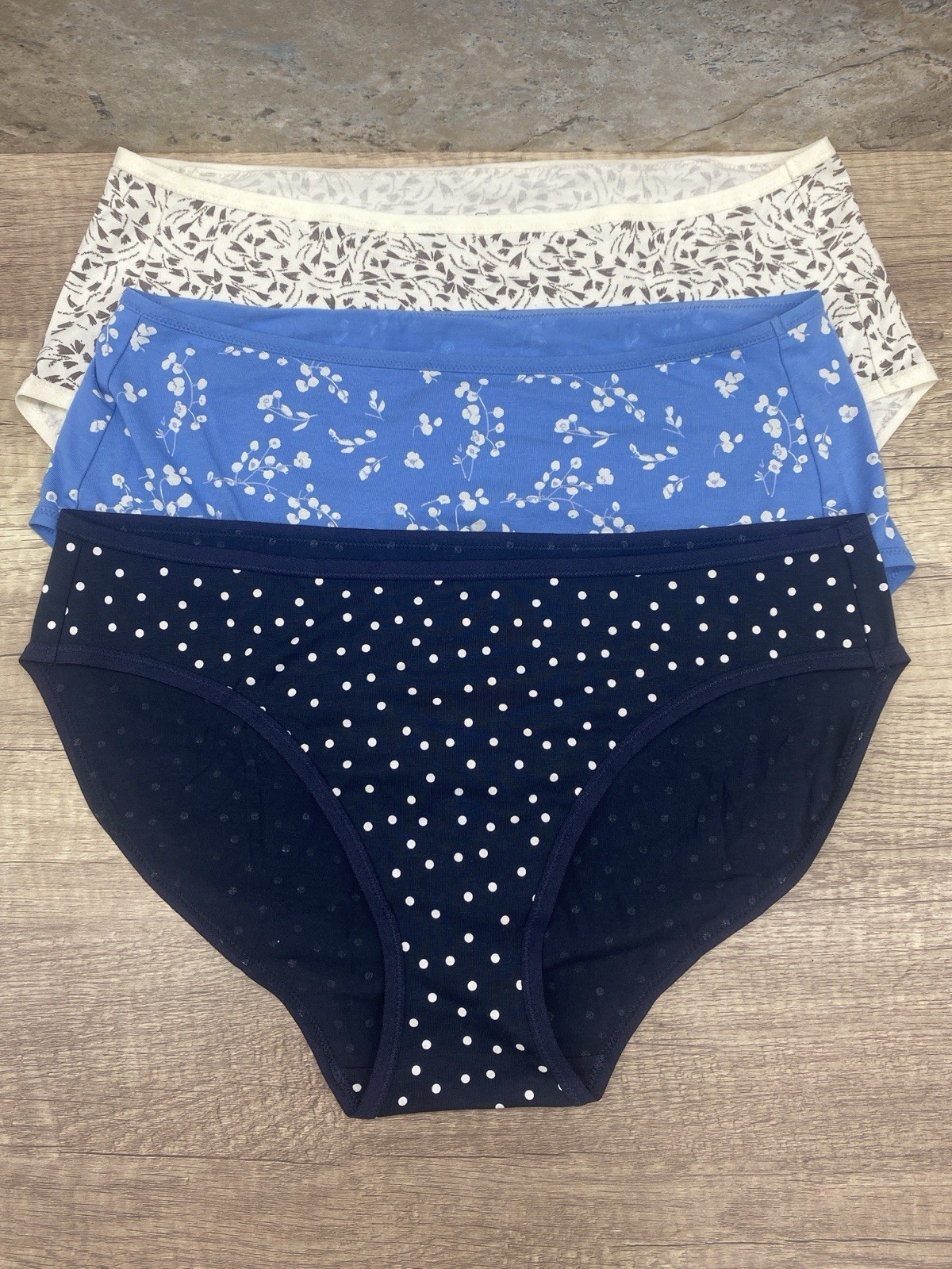 Pact Organic Cotton Bikini Panties 3 Pack Women’s Size XL