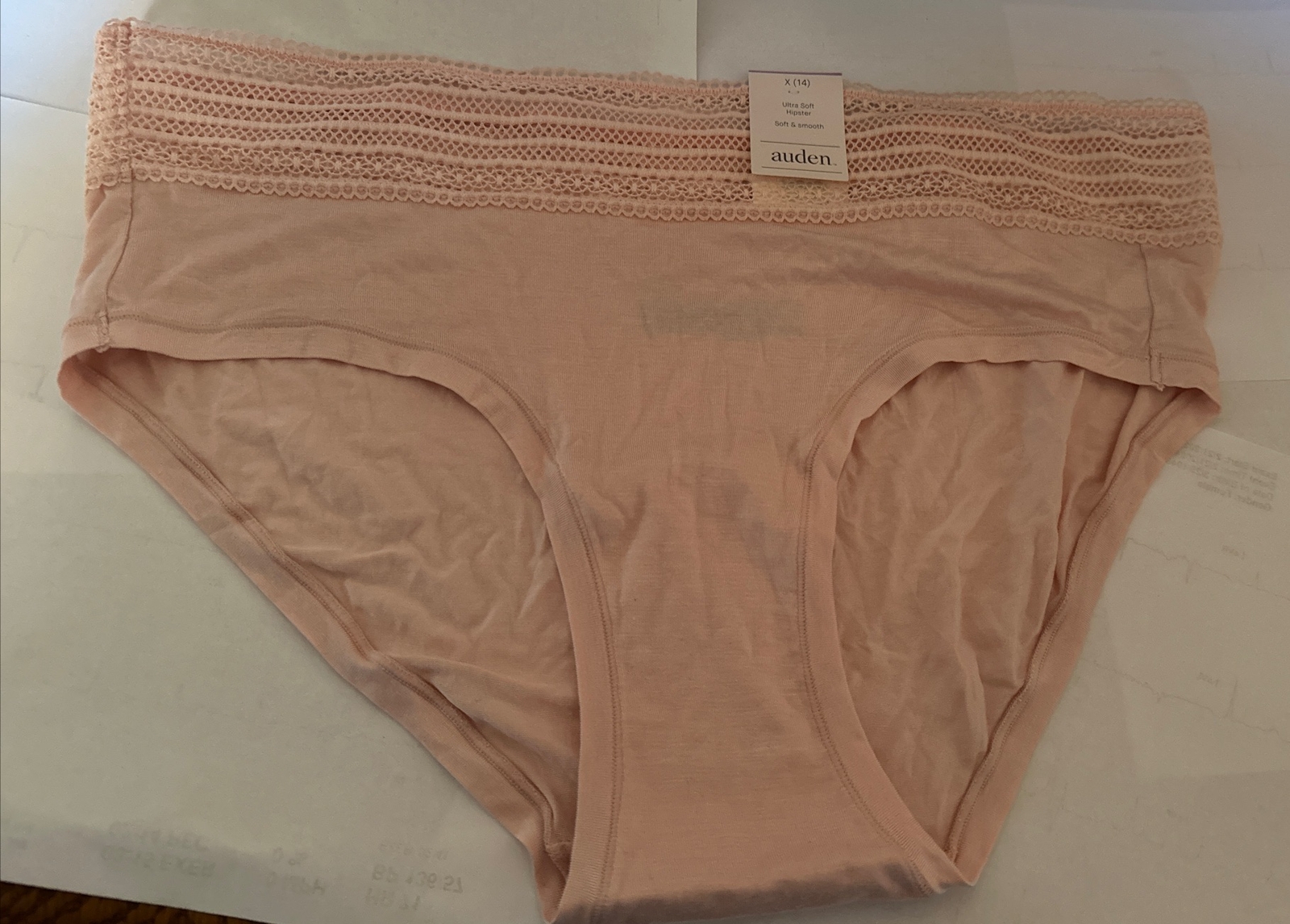 Auden Women’s Ultra Soft Hipster Size X 14 Casual Pink Panties Underpants New