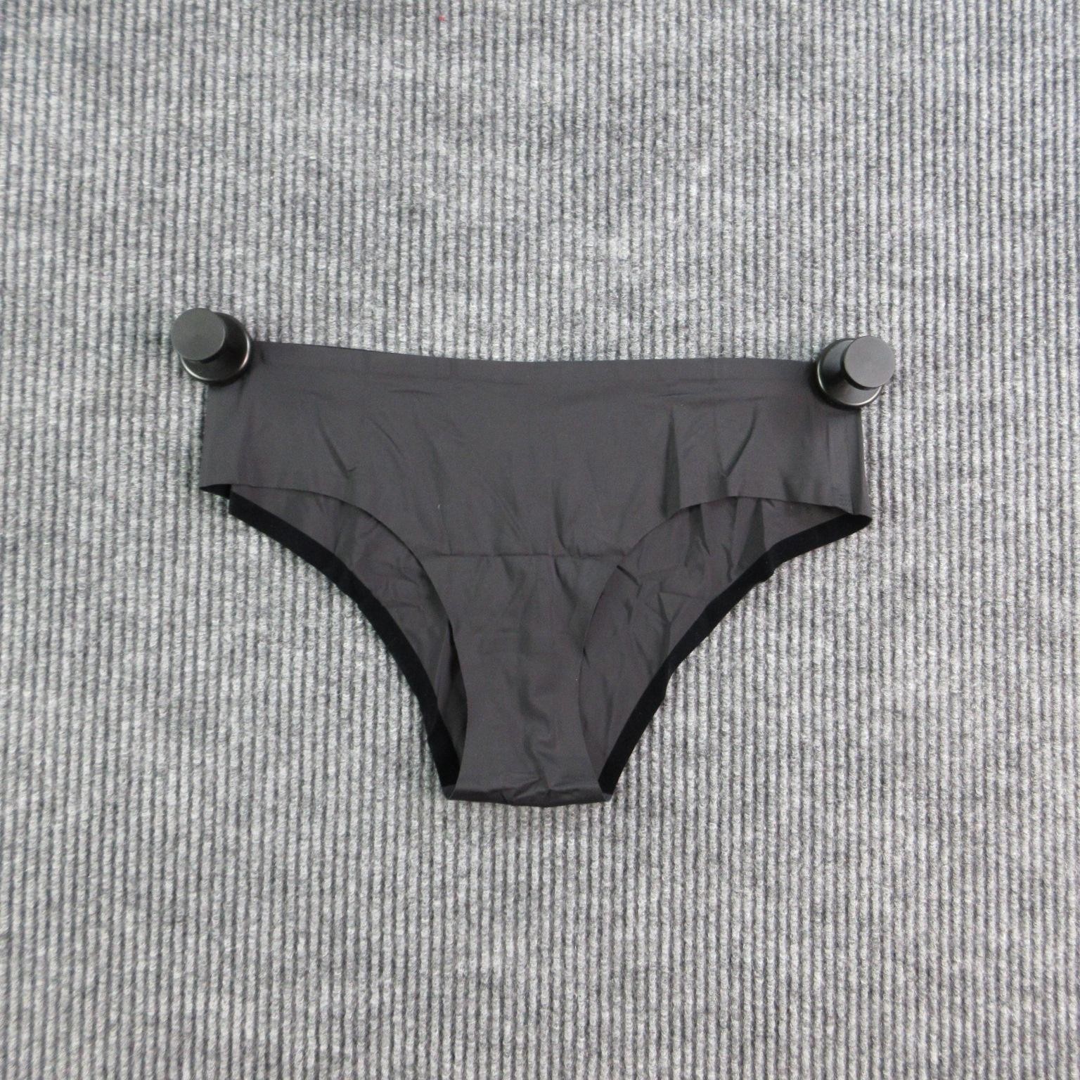 JOIN-EBY Panties Womens L Black Cheeky Seamless Microfiber Tagless Stretch NWT