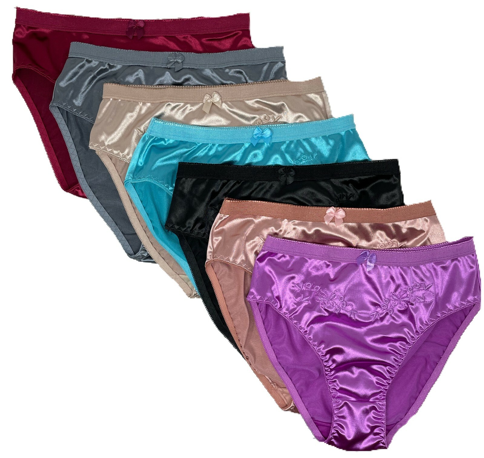 Sissy Style Satin Bikini Bliss: 2 or 6 Pack Shiny Love Panties – Get Yours Now