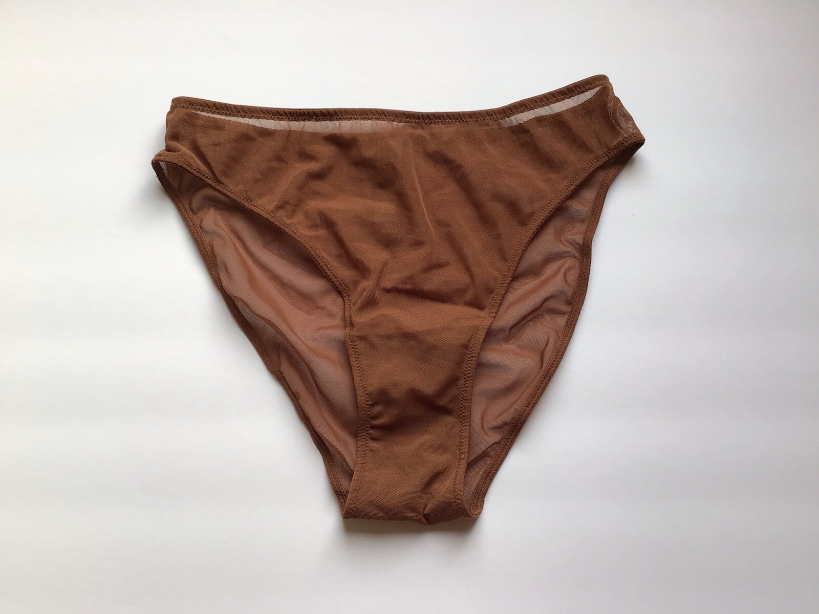 skims Kim K Thong Color Brown Size S RN-158973 Polyamide Elastane Cotton NWOT