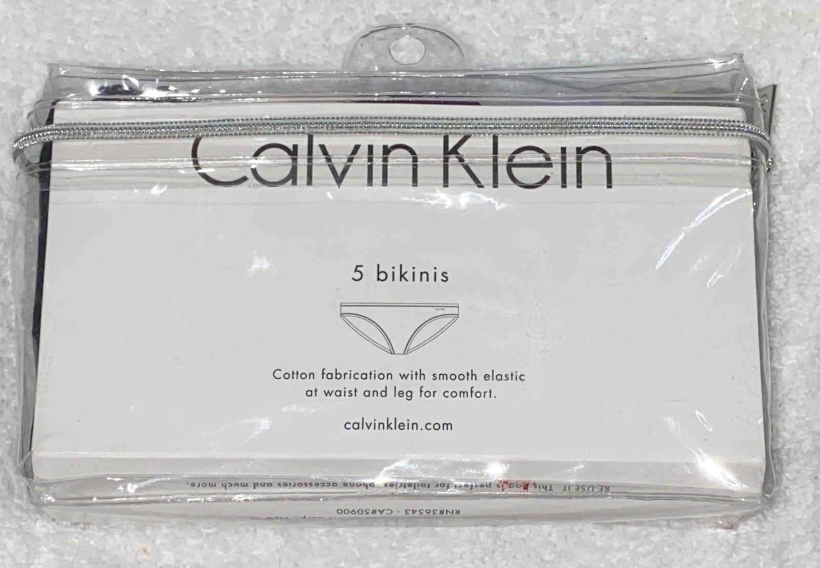 CALVIN KLEIN 5 Pk Form Cotton Black Blue Grey Pink Bikini Panty Womens XS 4 XL 8