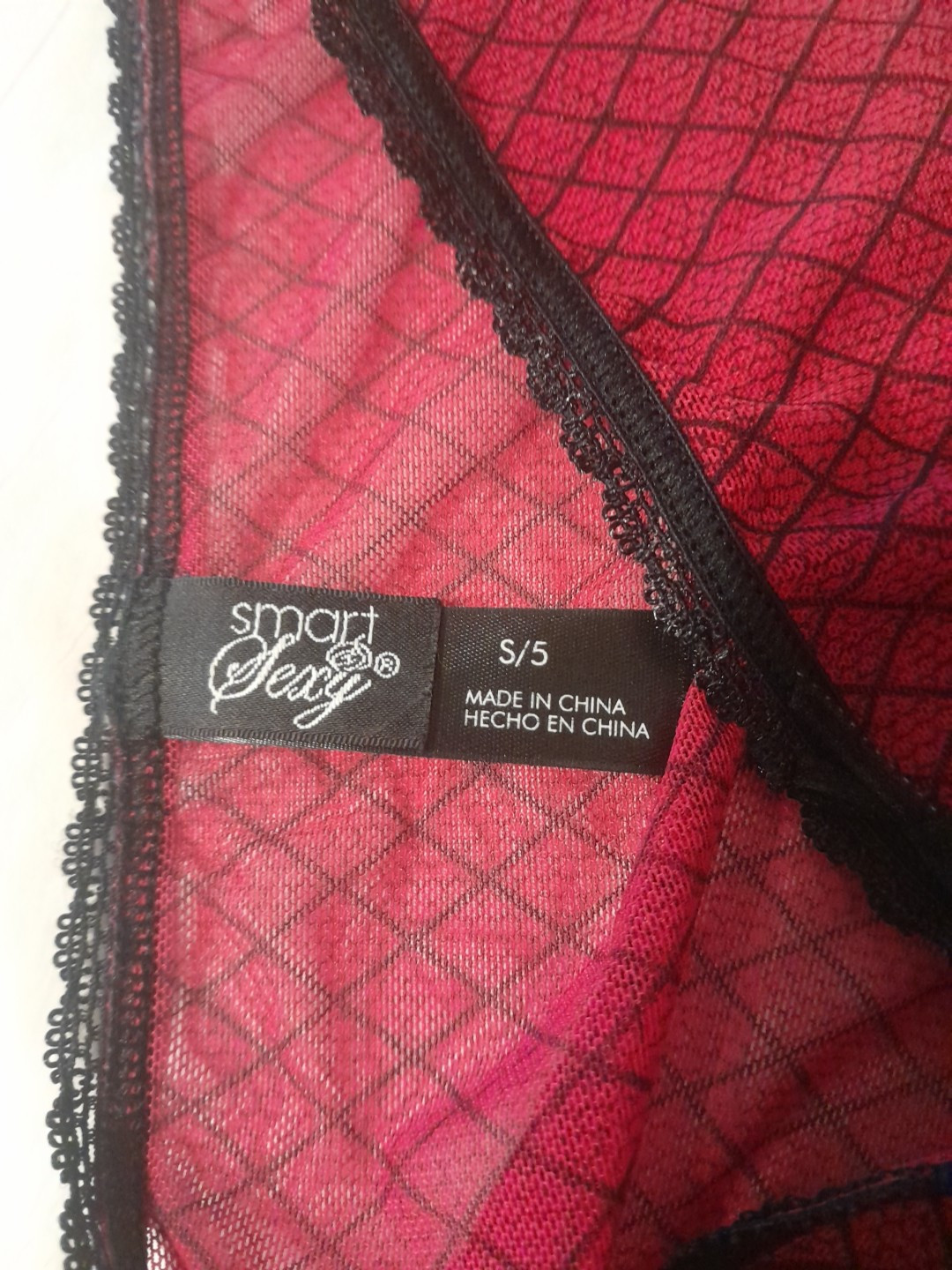 Smart & Sexy Pantie S/5 Red/black Sheer Bikini