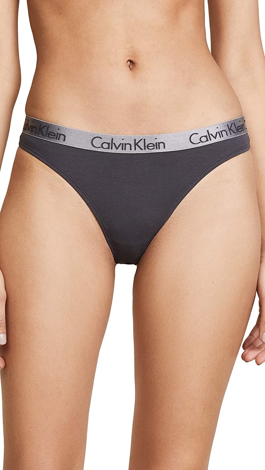 Calvin Klein Women’s 237675 Radiant Cotton Thong Panty Underwear Size L