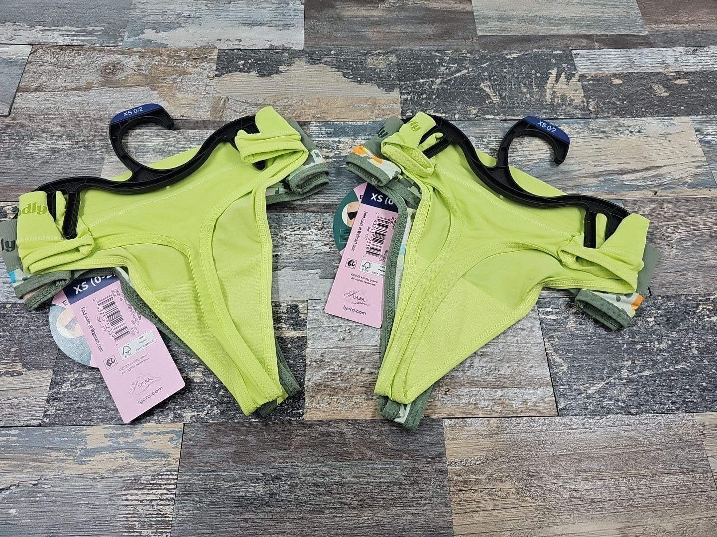 Kindly Yours Women’s SO COMFY CROSSOVER WAIST THONG PANTIES, 4-Pack X-SMALL 0-2