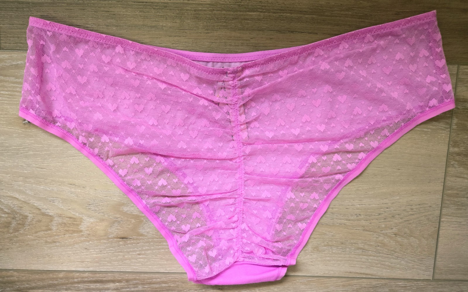 NWT Vintage Victoria’s Secret Pink Cotton Mesh Back Low Hiphugger Panties XL