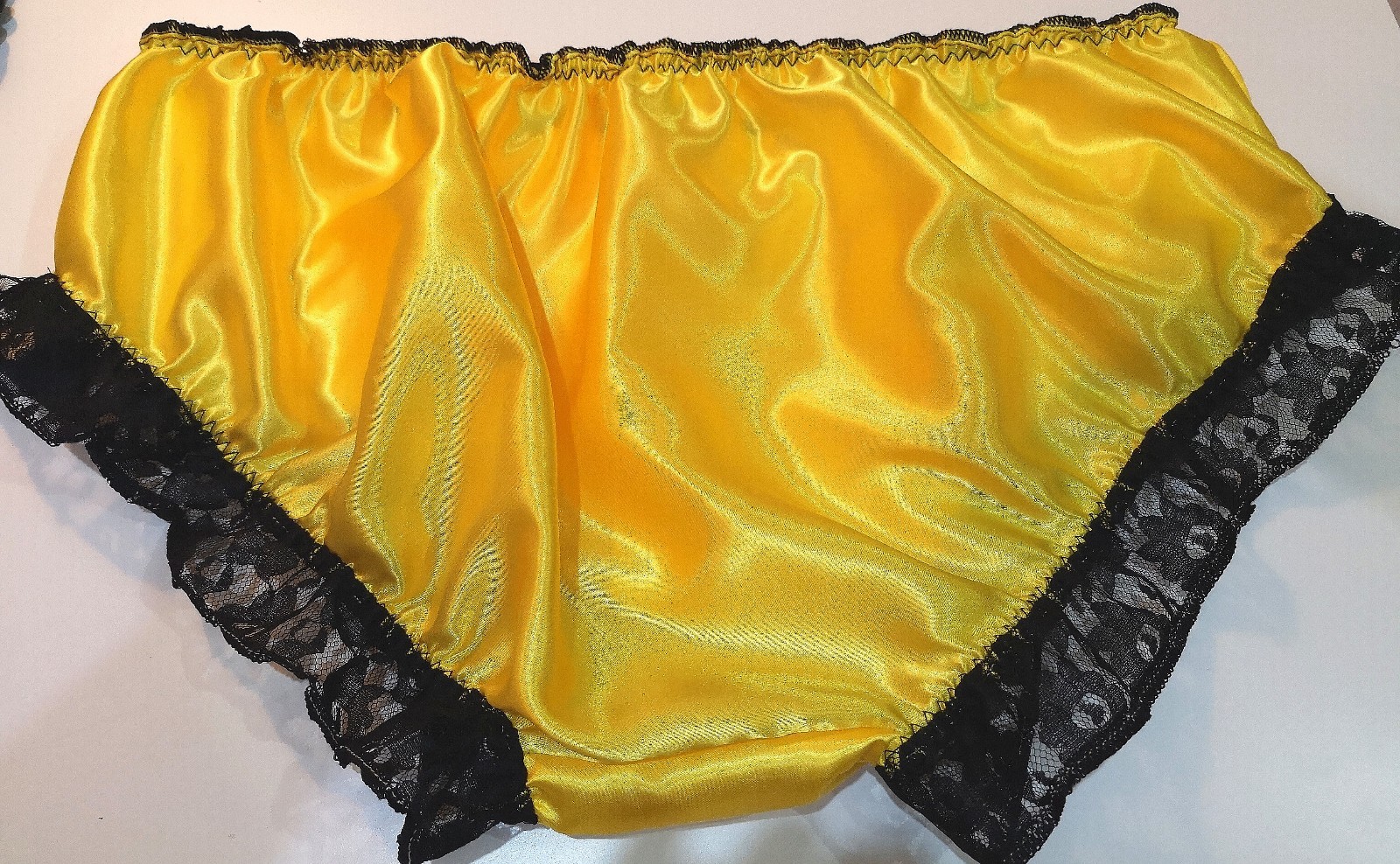 🌸MADE TO ORDER “SATIN Sissy Knickers with lace legs.. any colour, any size🌸