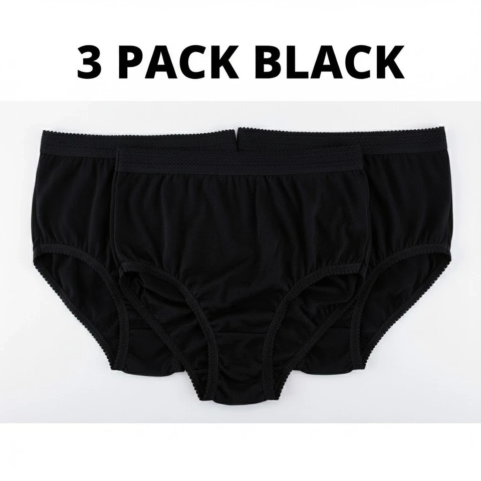 Ladies Multi Pack Full Coverage Knickers Mama Maxi Briefs Stretch Underwear UK