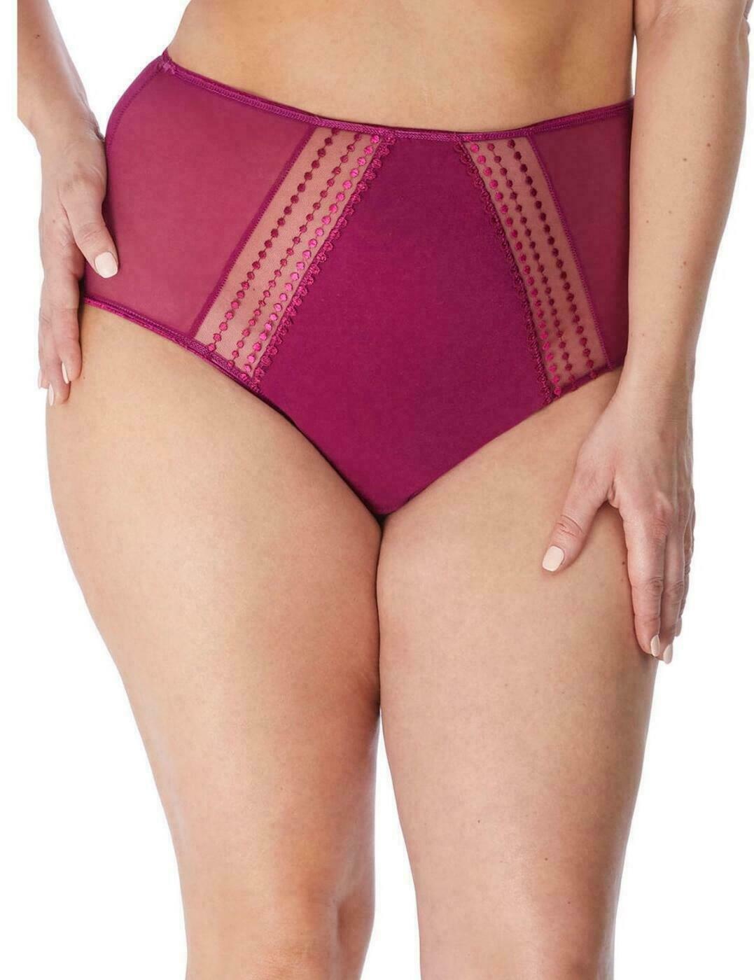 ELOMI MATILDA 8906 BRIEFS PANTIES maroon XXL new no tags