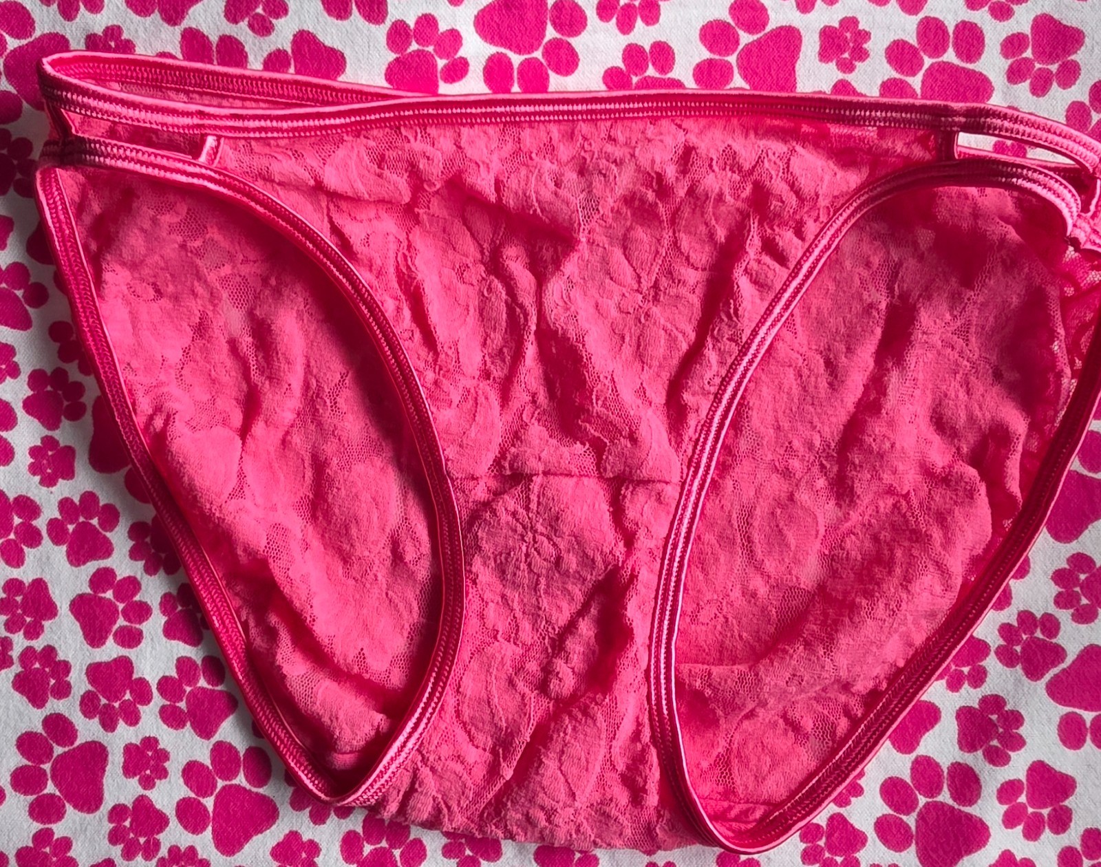 Vanity Fair Illumination Helenca Double String Lace Stretch Panties Size 6 7