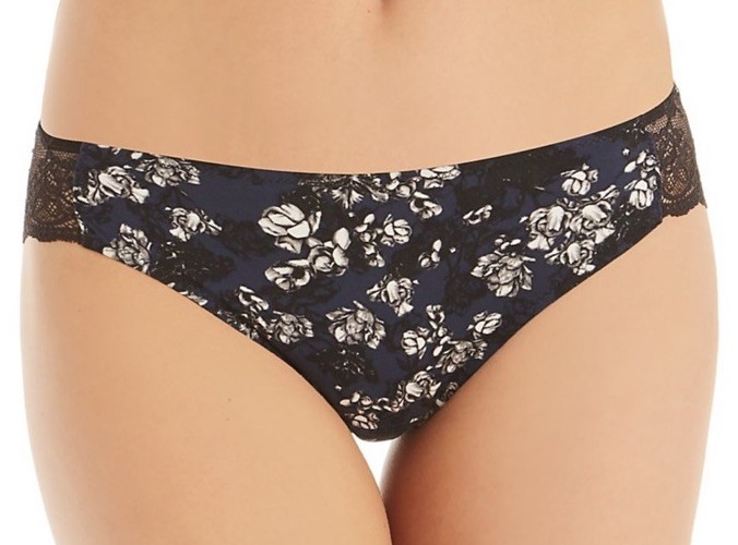 MAIDENFORM Comfort Devotion Lace Back Tanga Panty Floral Layers 40159 Size S 5